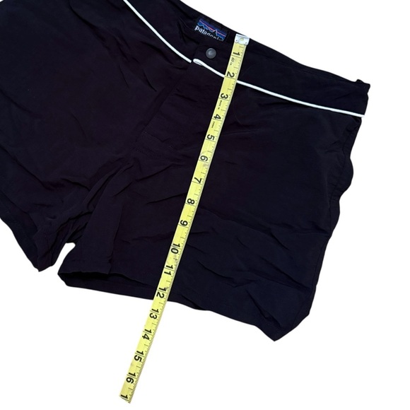 Patagonia Vintage Button Out Boardie Swim Shorts Women’s 8 Black Y2K Surf Hawaii - Picture 3 of 8